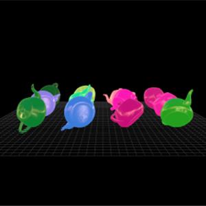 three.js WebGPU渲染器 - 实例Uniform技术演示