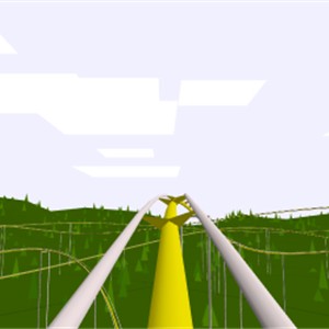 Three.js VR 虚拟现实过山车模拟器 - 沉浸式游乐园体验